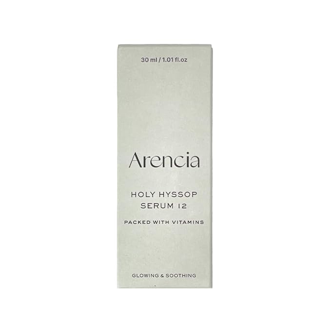 Arencia Hyssop Glow Serum, 10% Niacinamide, 12% Vitamin A,C,E - Hydrating, Moisturizing, Anti-Aging Serum for Korean Glass Skin