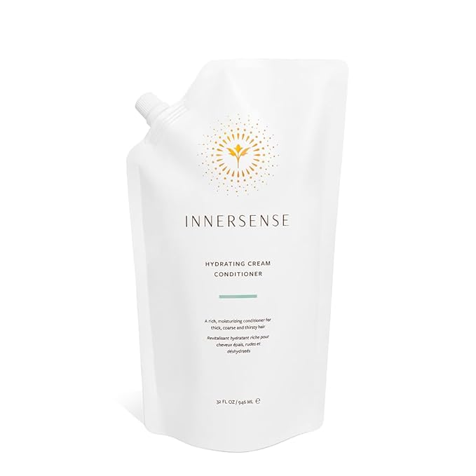 INNERSENSE Organic Beauty - Natural Hydrating Cream Conditioner | Non-Toxic, Cruelty-Free, Clean Haircare (32 oz Refill Pouch)