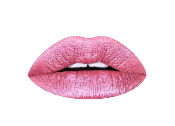 Aromi Light Pink Metallic Matte Liquid Lipstick | Rosy Lip Color with Shimmery Finish for Women, Long-Lasting, Vegan, Waterproof (Cotton Candy)