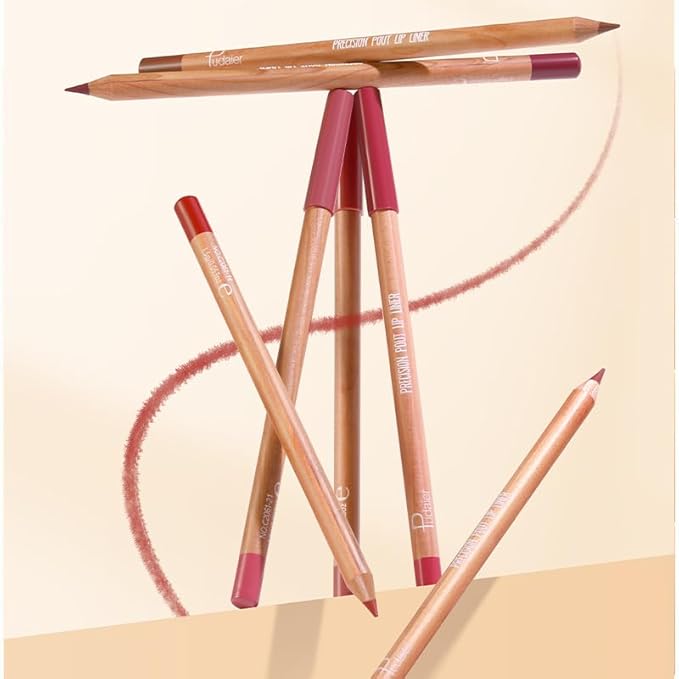 12 Pcs Pink Nude Brown Lip Liner Makeup Set - Waterproof & Smudge-Proof Matte Pencil Lip Liner Pack, Long-Lasting & Durable, Smooth & Easy Glide, Non-Smudge, Contouring, Filling & Layering (Set B)