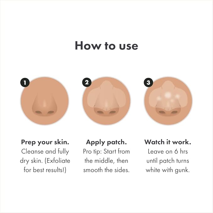 Mighty Patch Nose Pimple Patches from Hero Cosmetics, Large Hydrocolloid Pore Strips, Dermatologist Approved, Overnight, Pimple Stickers to Absorb Acne Nose Gunk, 10 Count