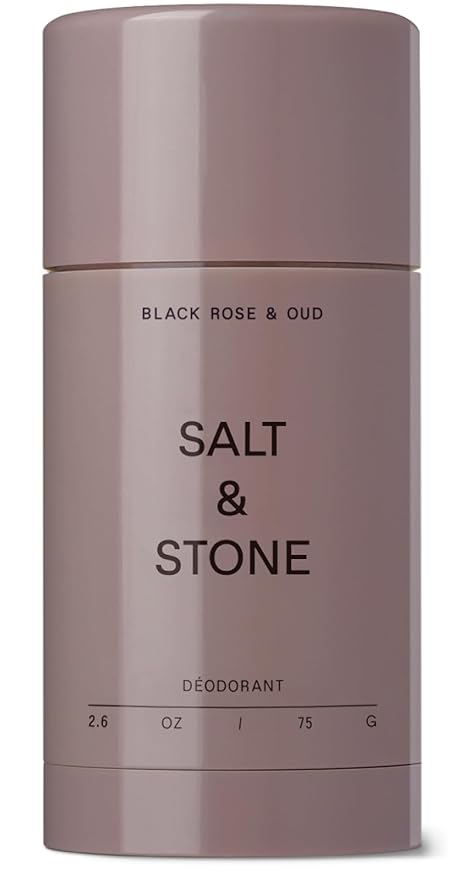 SALT & STONE Deodorant | Extra Strength Deodorant for Women & Men | Aluminum Free with Seaweed Extracts, Shea Butter & Prebiotics (Black Rose & Oud)