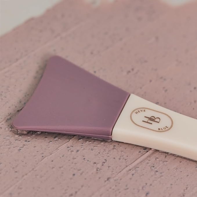 HEVEBLUE Soft Curve Spread Brush - Face Mask Applicator, Skincare Enhancer, Easy to Clean, Korean Skincare, Face Mask Brush, Mask Applicator Tool, Silicon Brush, JellyBrush, Mother's Day Gift