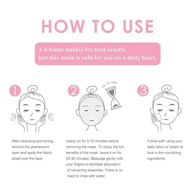 My Beauty Diary Black Pearl Brightening Facial Face Mask (8 Sheets)- New English Version