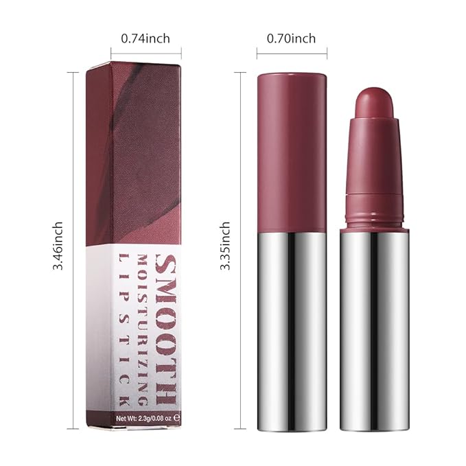 Dark Grape Purple Matte Lipstick Crayon for Women, Long Lasting Waterproof Velvet Lip Liner Pencil, High Pigment Creamy Lipstick, Longwear Non-Drying Lip Makeup Cruelty-free 24 Hours, 04#