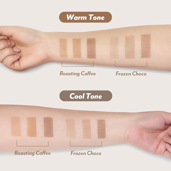 I'm Meme Palette - Afternoon Tea Contour | Frozen Choco, Bronzer Palette for Face & Cheeks, Matte Powder Bronzer, Natural Makeup, Buildable Coverage, Light to Medium, For Cool Tone Skin, 0.4oz