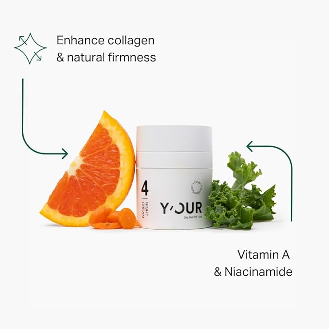 Y'OUR Anti-Aging Skincare Set – 5-Step System with Cleanser, Day Cream, Serum, Night Cream & eye Cream – Targets Wrinkles & Fine Lines – Hydrating, Firming & Non-Comedogenic Formula.