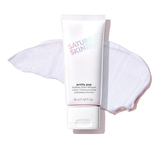 Saturday Skin Pretty Pop Prebiotics & Probiotics whipped Moisturizing Cream Nourishing Allure Best of Beauty K-Beauty Winner 2020 (1.52 Fl Oz)