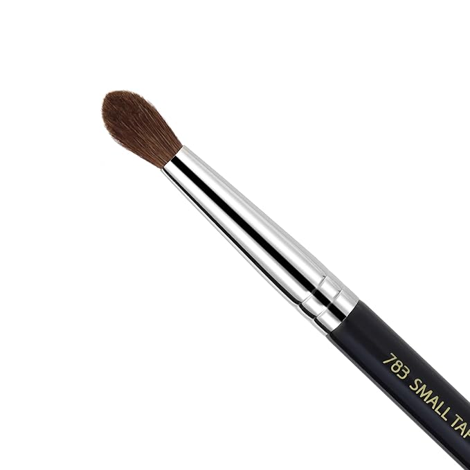 Bdellium Tools Professional Makeup Brush - Maestro Series 783 Small Tapered Blending - With Mix of Soft Synthetic & Natural Fibers, For Applying & Blending Eyeshadow (Black, 1pc)
