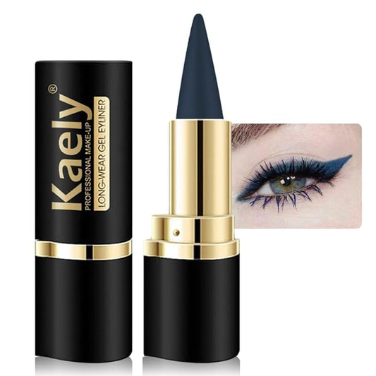 Kaely Dark Blue Gel Eyeliner Pencil,Waterproof Smudge Proof Eye Liner Pen,Cat Eye Goth Halloween Makeup,Eye Black Face Paint Lipstick Crayon,Color Colorful Eyeliner Eyeshadow Stick,07