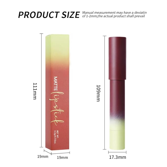 Wine Berry Matte Lip Liner Pencil – Smooth & Moisturizing Lip Pencil for Precise Contour, Rich Color Payoff, Lightweight Everyday Lip Makeup, Twist-Up Design,06#