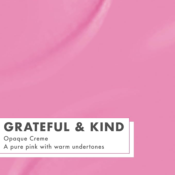 Olive & June Long Lasting Nail Polish | Gel-Like Finish No Lamp Needed | Lasts up to 10 days | Salon-Quality Color at Home | 15-Free Vegan Cruelty-Free Chip-Resistant Shine | Grateful & Kind Pure Pink