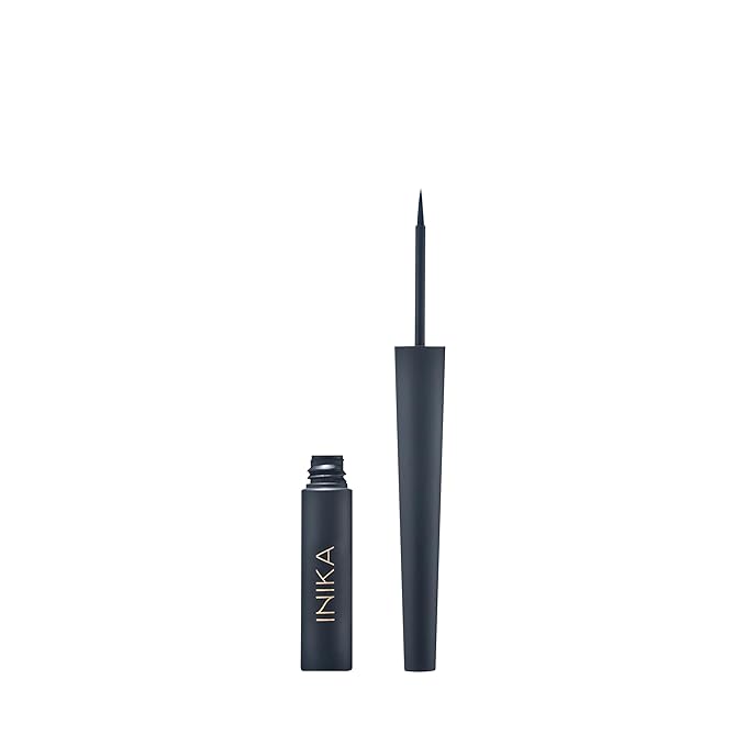 INIKA Organic Liquid Eyeliner | Quick Dry, Smudge-Free, Precision Tip, Vegan, Natural, Sensitive Eyes, Long Lasting.