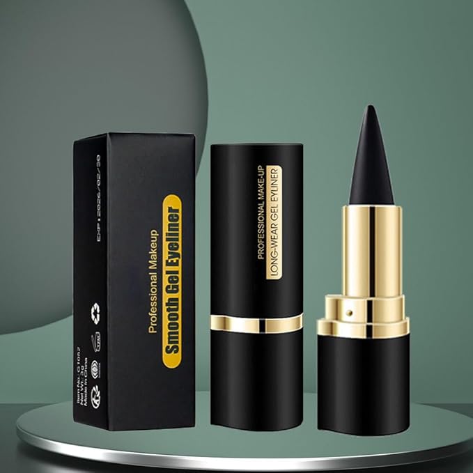 evpct 1Pcs Black Gel Eyeliner Pencil Eye Black Face Paint Stick Makeup Set Waterproof Matte Cream Crayon Eyeliner Pencil Set Cat Eye Liners Eyeshadow Guide delineador de ojos contra el agua