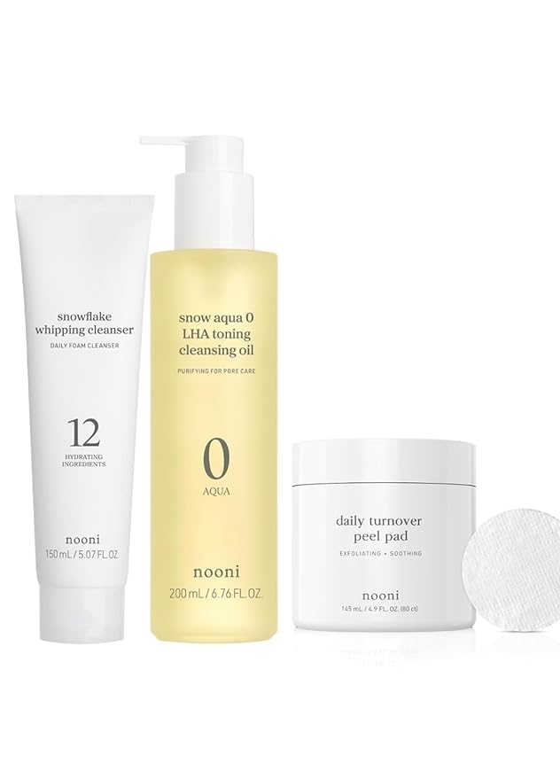 NOONI Double Cleansing Duo and Toner Pads - Mom’s K-Beauty Cleansing Trio