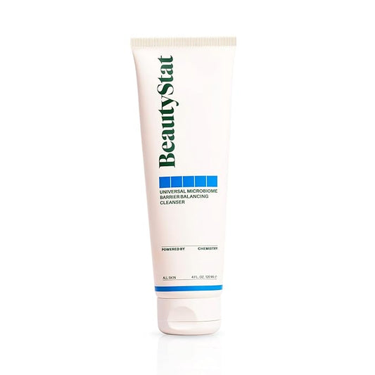 BeautyStat Universal Microbiome Barrier Repair Purifying Cleanser - Gentle Detoxifying Cleanser with Medical Grade MicroSilverBG to Protect Skin and Promote a Healthy, Radiant Glow (4oz /120ml)