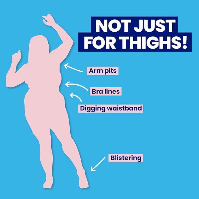 Megababe Thigh Rescue Anti-Chafe Stick Mini | Travel size, great for on-the-go | Prevents skin chafe & irritation | Thighs, arms, bra-lines & more