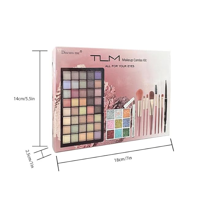All in One Makeup Kit for Women Full Kit，Make Up Gift Set for Women with 40 Colors Eyeshadow Palette Brush Set&Brow Powder
