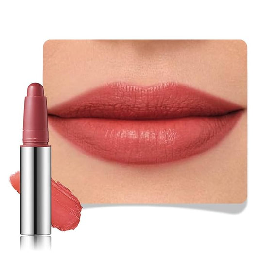 Coral Orange Red Matte Lipstick Crayon for Women, Long Lasting Waterproof Velvet Lip Liner Pencil, High Pigment Creamy Lipstick, Longwear Non-Drying Lip Makeup Cruelty-free 24 Hours, 03#