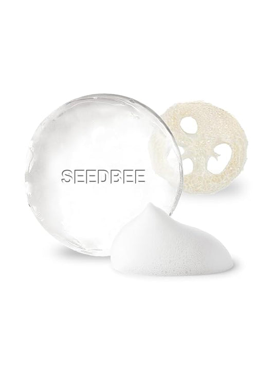 SEEDBEE Dew Soap – Biodegradable Face & Body Bar Morning Skincare Routine Clean-Rinse Formula, Great for Dry and Combination Skin Vegan, Eco-Friendly Skincare