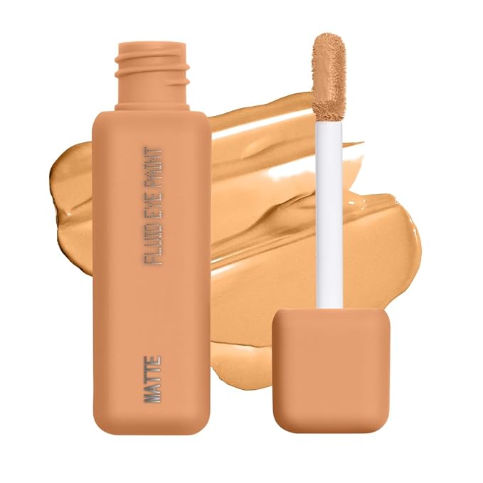 about-face Matte Fluid Eye Paint Light Transcending – High-Pigment Liquid Eyeshadow, Long-Lasting, No-Budge Matte Finish, Vegan & Cruelty-Free (Creamsicle Orange)