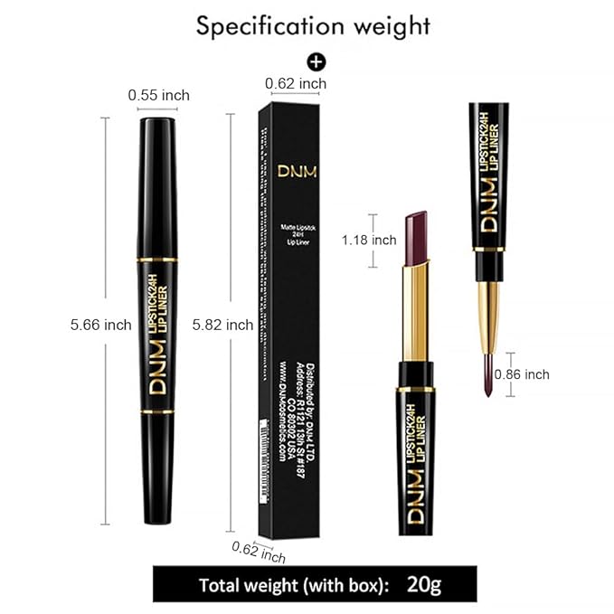 2-in-1 Brown Lip Liner & Lipstick Set Kit for Women, Matte Lips Kit with Lip Liner Lip Stains Long Lasting Waterproof 24 Hour Lipstick and Lip Liners Combo Lipliners Pencil Set 11