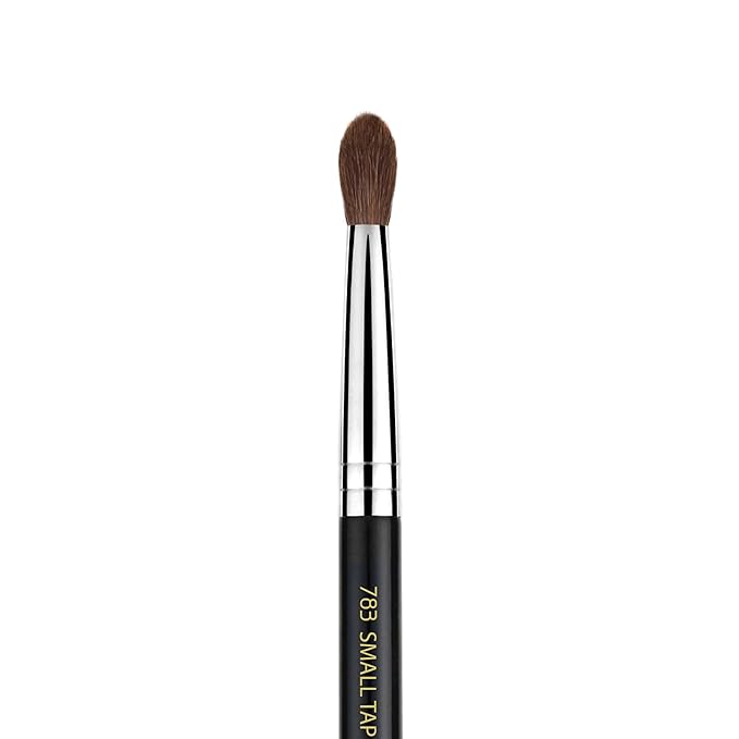 Bdellium Tools Professional Makeup Brush - Maestro Series 783 Small Tapered Blending - With Mix of Soft Synthetic & Natural Fibers, For Applying & Blending Eyeshadow (Black, 1pc)