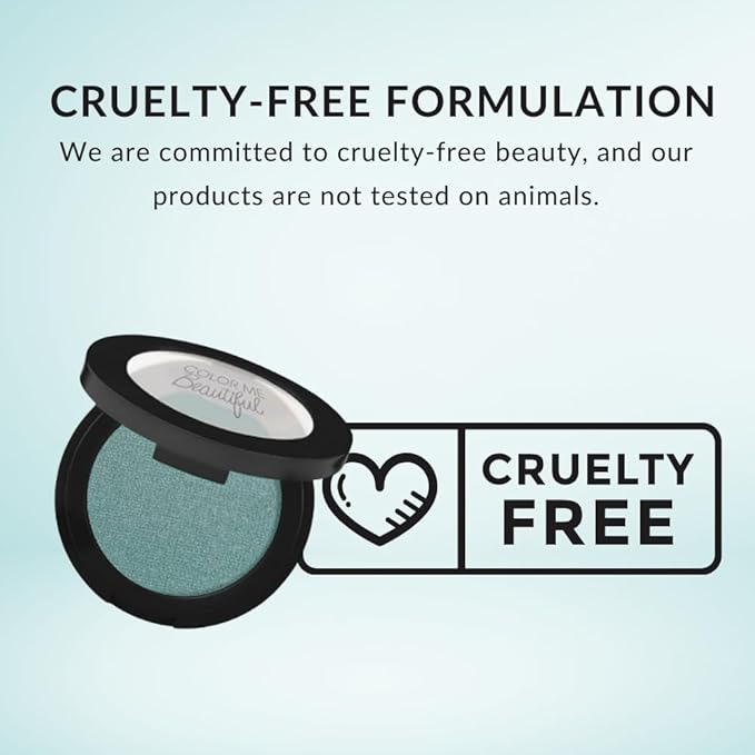 Color Me Beautiful Color Pro Single Eyeshadow, Full Pigment and Long-Lasting Pressed Powder, Cruelty-Free