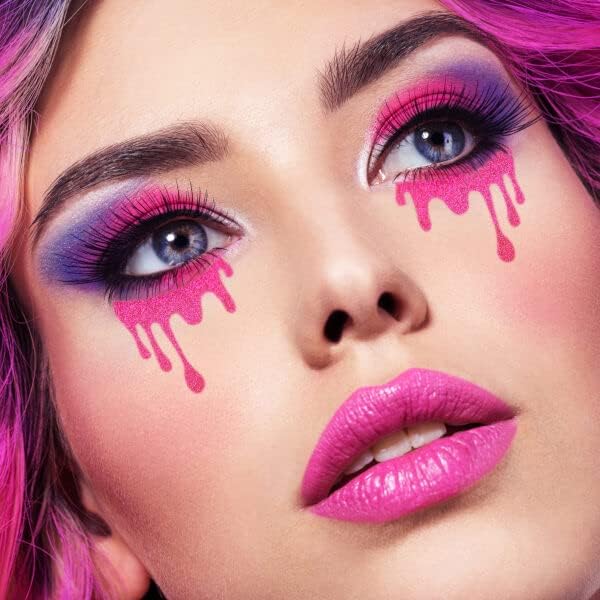 Stencil1FX Eye Drips 1 Tears Makeup Stencil - Water Drops Reusable Stencils United States Stencil America for Parades, Parties and More!