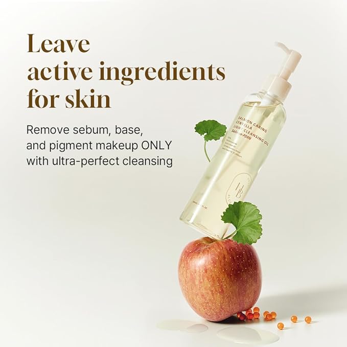 HEVEBLUE Salmon Caring Centella Light Cleansing Oil - Salmon PDRN, Salmon Egg Extract, Centella, Blackhead, Whitehead Removal, Pore Cleansing, Sensitive Skin, Korean Skincare