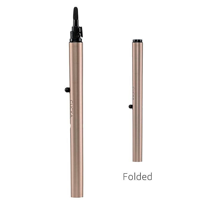 Retractable Automatic Lid Brush (Champagne gold) (Sponge)