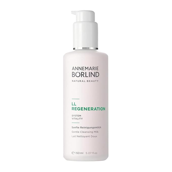 ANNEMARIE BÖRLIND – LL REGENERATION Cleansing Milk – Sustainably Sourced Natural 2in1 Facial Cleanser & Make-up Remover to remove Impurities on Skin – Step 1 of 5 - 5 Oz