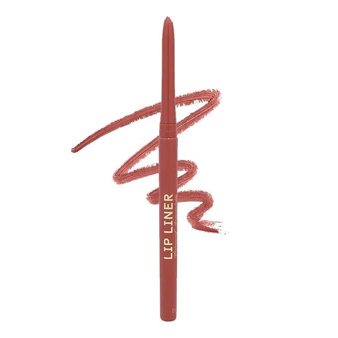 Winky Lux Meow Demi Matte Lip Liner Pencil - Muted Mauve Lipliner, Waterproof Long Lasting Formula, Creamy Retractable Tip For Precision & Nourishment, Matte Finish