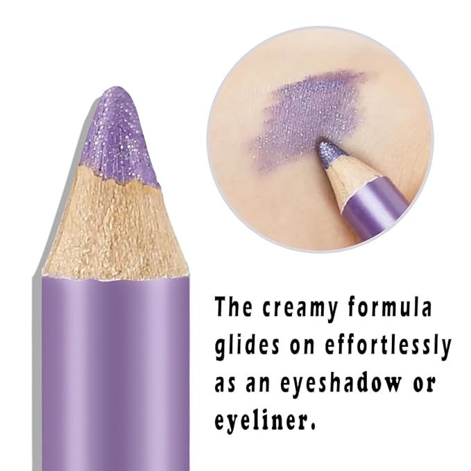 Jumbo Glitter Eyeshadow Stick Set, 12 Shades Blendable Shimmer Eye Pencils