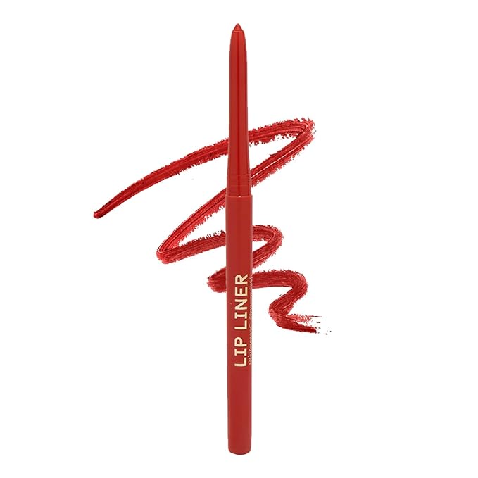 Winky Lux Dirty Love Demi Matte Lip Liner Pencil - Vibrant Red Lipliner, Waterproof Long Lasting Formula, Creamy Retractable Tip For Precision & Nourishment, Matte Finish