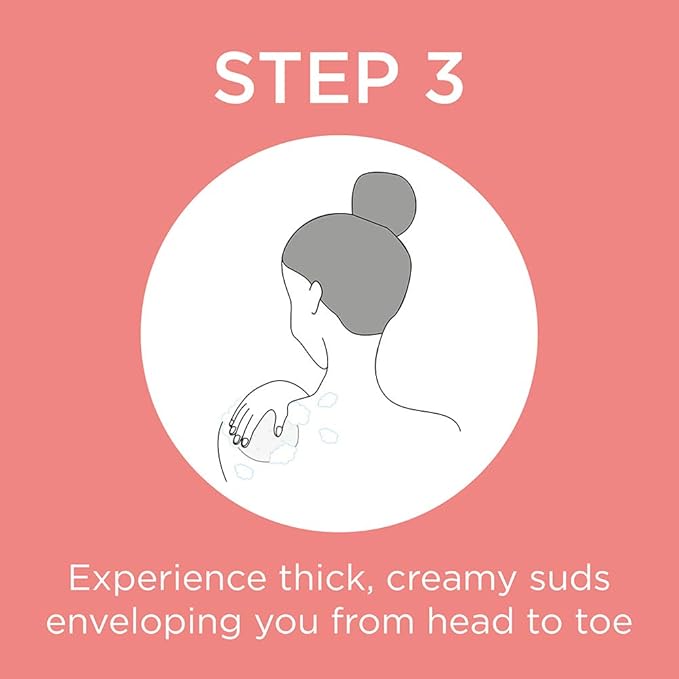 SPONGELLÉ Boxed Flower Shower Body Wash Infused Buffer, Beach Grass