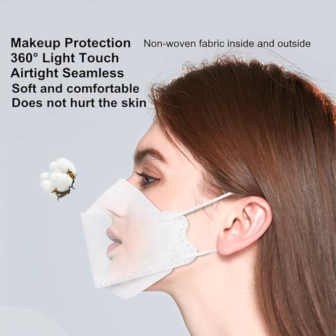 100Pcs KF94 Masks, Individually Wrapped 3D Fish Type Masks for Adult, 4 Layer Protective Face Mask