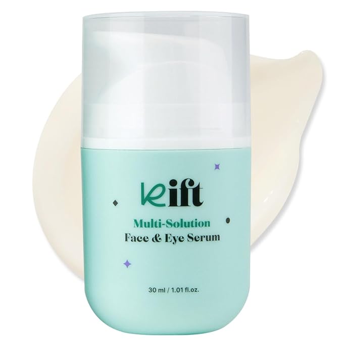 KIFT Multi-Solution Face & Eye Serum - Hydrating, Smoothing, and Soothing K-Beauty Skincare Serum for Radiant, Nourished Skin, 30ml