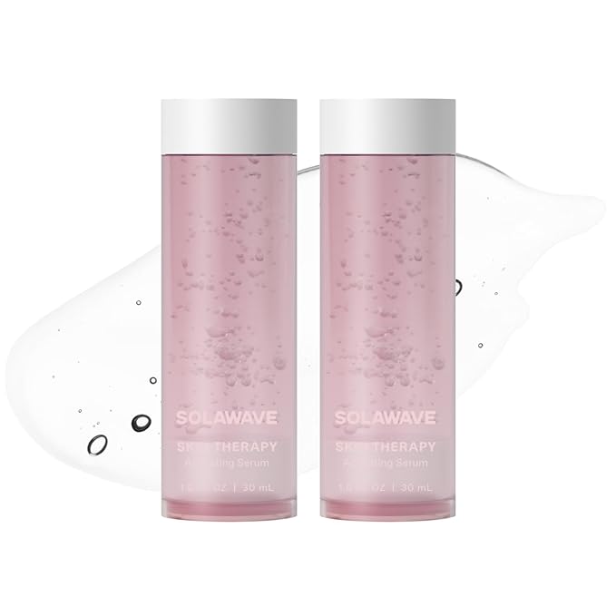 SolaWave Skin Therapy Activating Serum with 1 Refill | Enhance Red Light Therapy Wand Results | Hydrating Skincare for Microcurrent Galvanic Current (2-Pack)