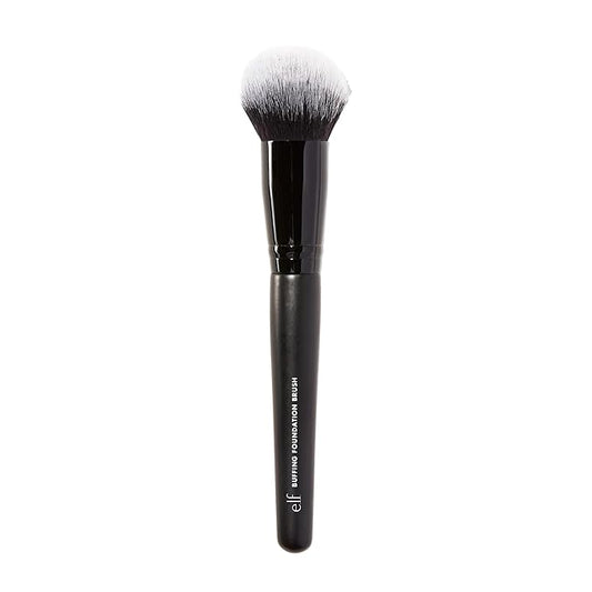 e.l.f. Buffing Foundation Brush, Tapered Makeup Brush For A Seamless-Looking Finish & Even Coverage, Vegan & Cruelty-Free