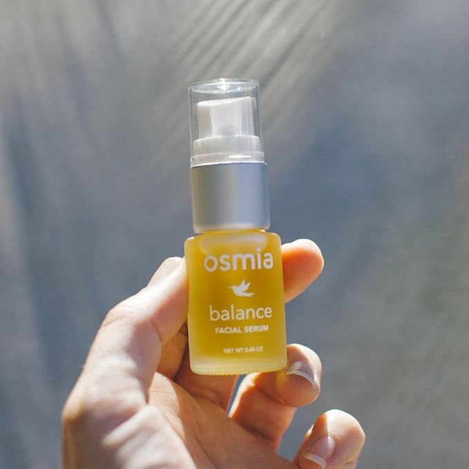 Osmia Skincare - Natural Balance Facial Serum | Black Cumin, Rosehip, Lavender, + Geranium Oils | Soothe, Hydrate, Smooth | Clean Beauty For Healthy Skin (0.5 fl oz | 15 ml) Packaging May Vary