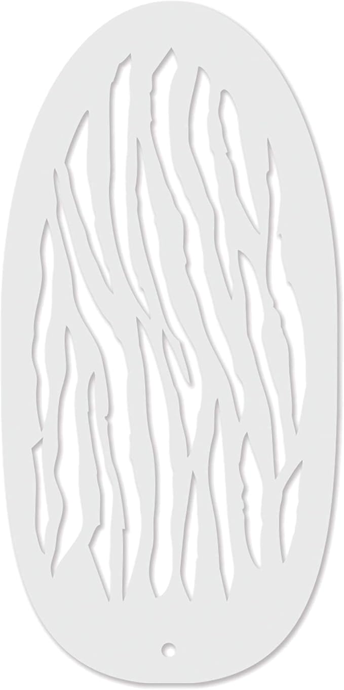 Stencil1FX - Zebra Stripes Eye Makeup Stencil for Costumes, Dress Up, Halloween, Cosplay, Arts, Face Painting