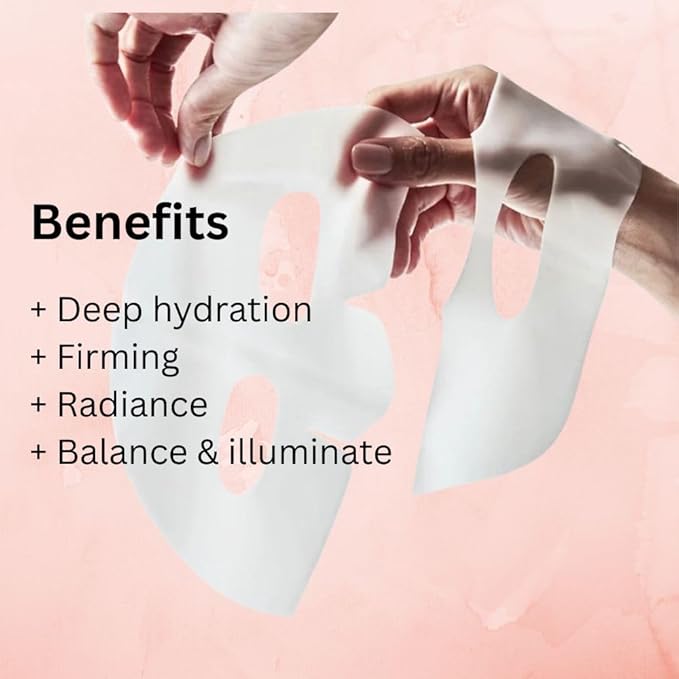 Bio Collagen Face Mask – Deep Collagen Overnight Mask, Hydrating Collagen Face Mask– Overnight Skincare Treatment for Women & Men – Moisturizing Facial Sheet Mask