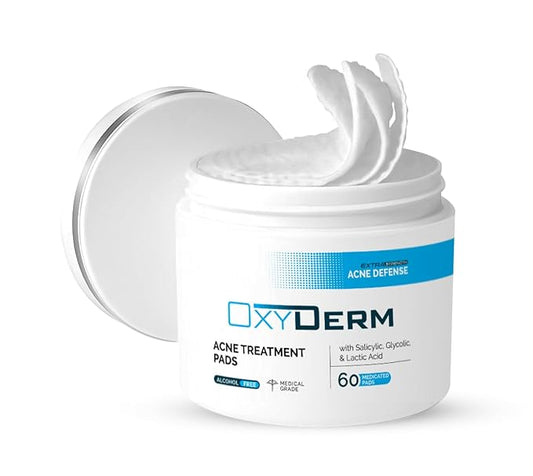Acne Treatment Pads- Eliminates Pimple, Whitehead, blackhead, & Cystic Breakouts. Clear Clogged Pores, Oily Skin, Blemish, Dark Spots & Improve Skin Texture. 60 count