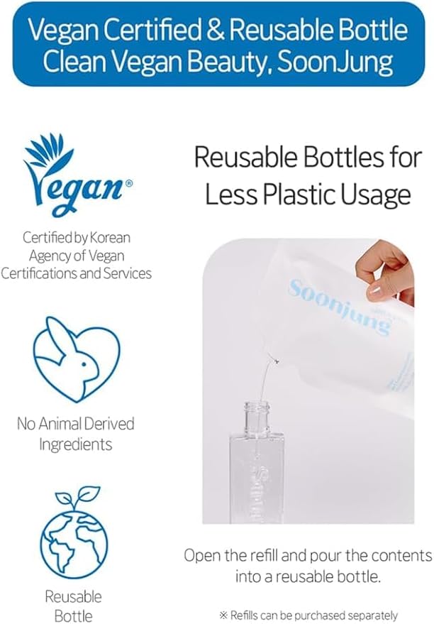 ETUDE Soonjung pH5.5 Relief Toner 200ml (New Version) | Skin Care Solution | Low PH Toner for Sensitive Skin | Non-Comedogenic, Hypoallergenic & Fragrance Free Moisturizer for Face