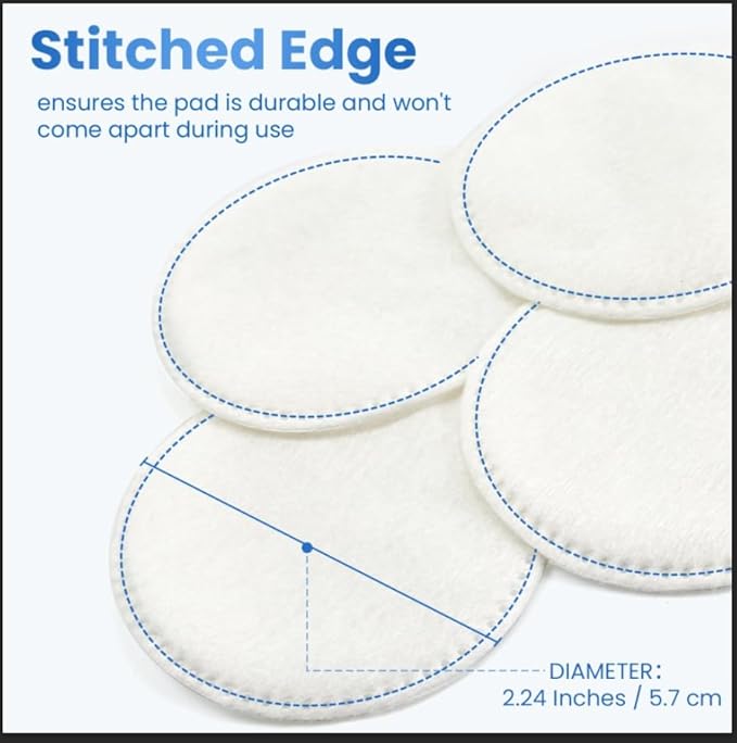 Cotton Rounds 160 Count, Cotton Pads for Face, Soft, Lint-Free, Super Absorbent Makeup Remover Pads for All Skin Types, Used for Removing Makeup, Applying Toners, Facial Cleansing, Nail Care