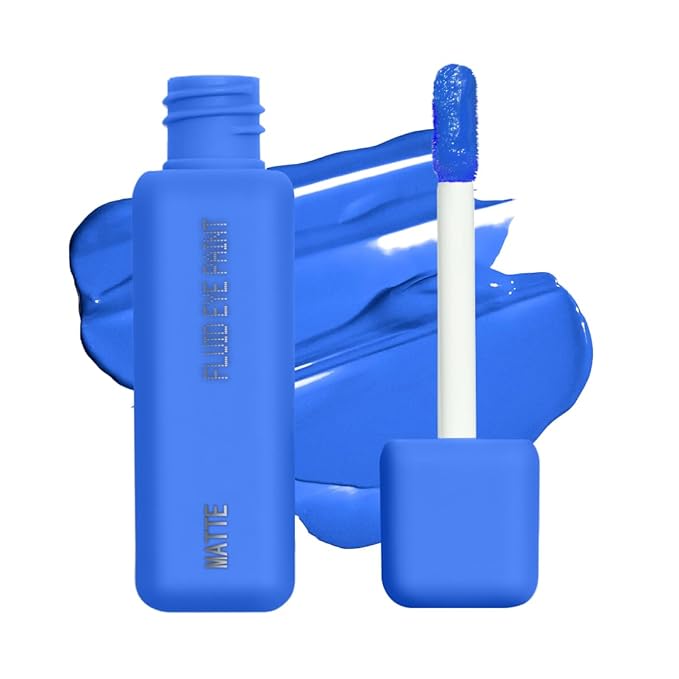 about-face Matte Fluid Eye Paint Sweet Disposition – High-Pigment Liquid Eyeshadow, Long-Lasting, No-Budge Matte Finish, Vegan & Cruelty-Free (Cornflower Blue)