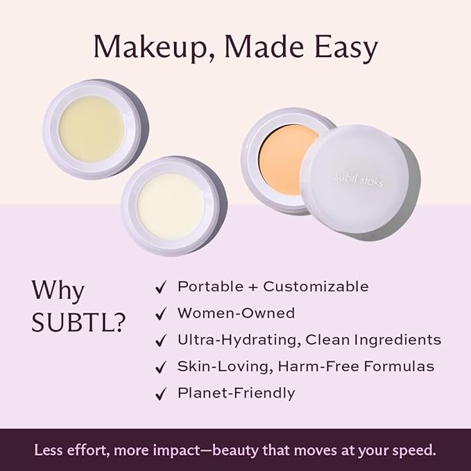 Subtl Staks Summer Lip Balm Trio – Hydrating, Stackable Travel Lip Balms with Mango Sorbet, Zestination Coco & Original Flavors