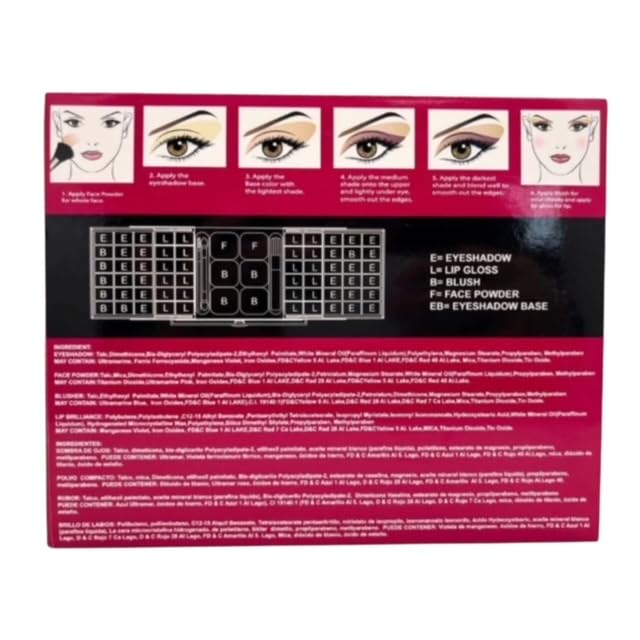 Malibu Glitz 66 Color Eyeshadow Palette – Highly Pigmented Matte & Shimmer Shades – All-in-One Makeup Kit for Eye Looks – Blendable, Long-Lasting, Cruelty-Free