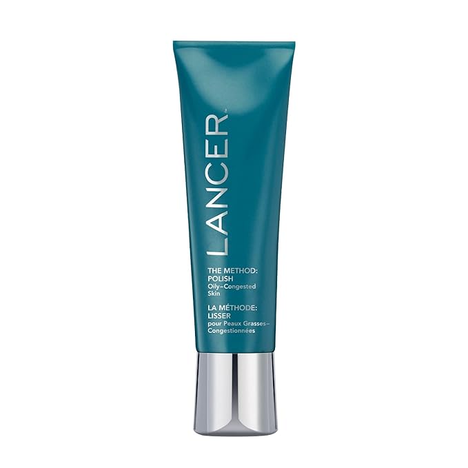 Lancer Skincare The Method: Polish Facial Exfoliator, Daily Exfoliating Face Scrub with Natural Minerals, Oily Congested Skin, 4.2 Fluid Ounces